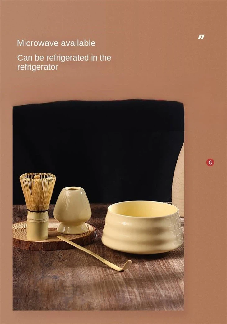 Matcha Black Bowl Set